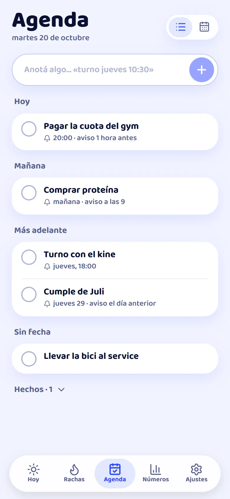 La Agenda: lo de hoy, mañana y más adelante
